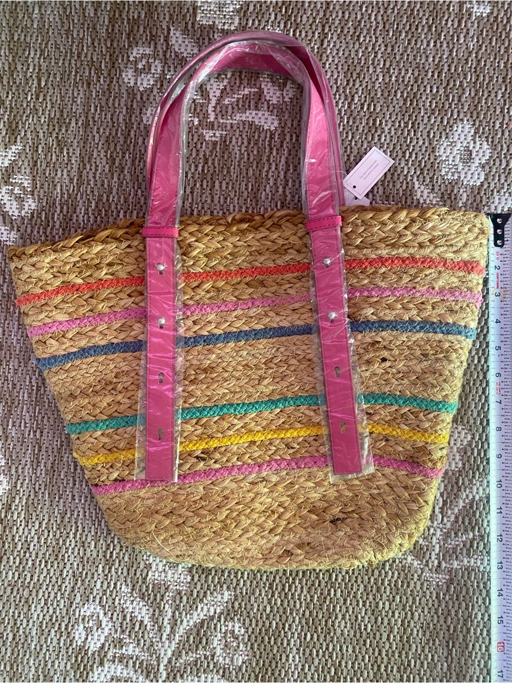 Jute tote bag with adjustable straps NEW